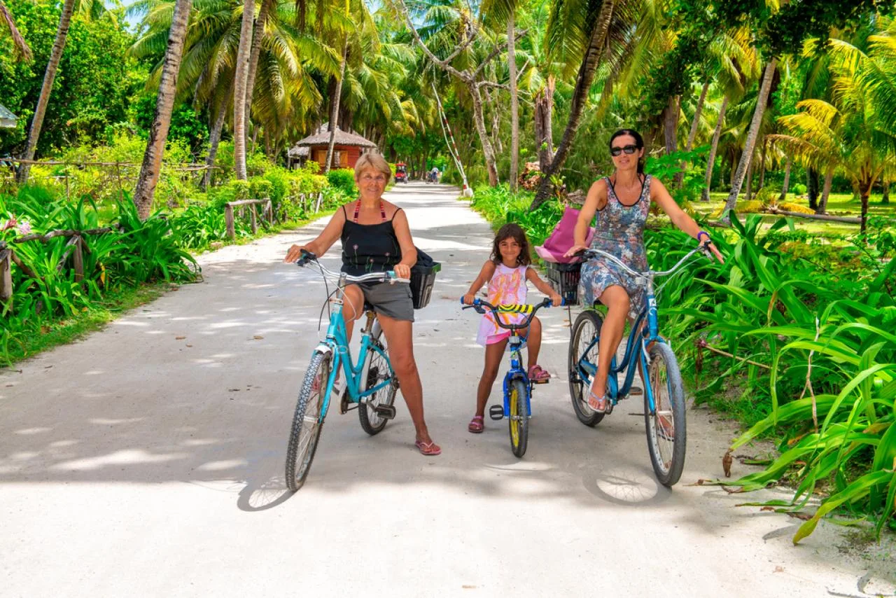 Île de La Digue - Louez 4 vélos pour 4 jours et n'en payez que 3 - Forfait Famille