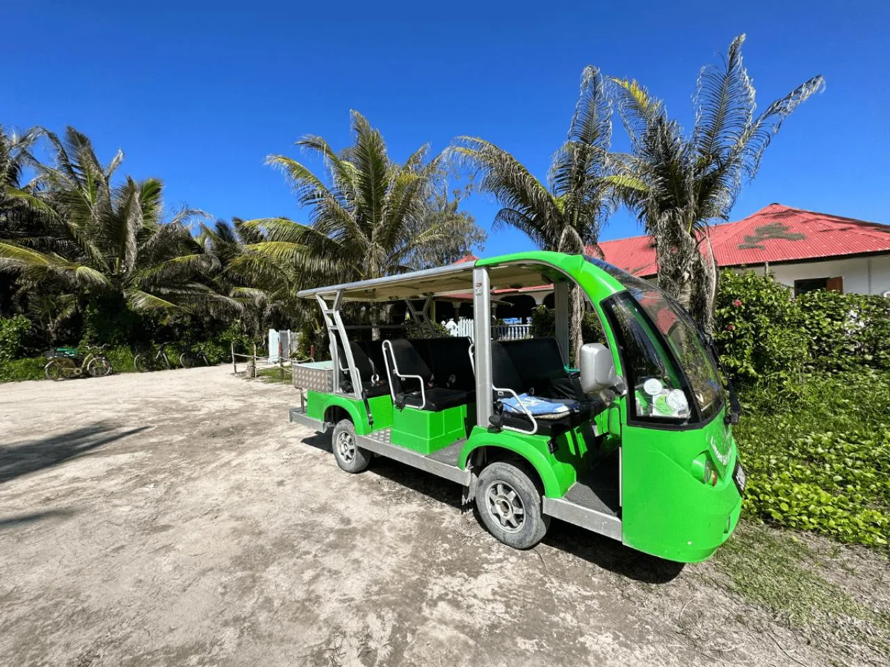 La Digue buggy transfer from Anse Source d'Argent beach to the Jetty