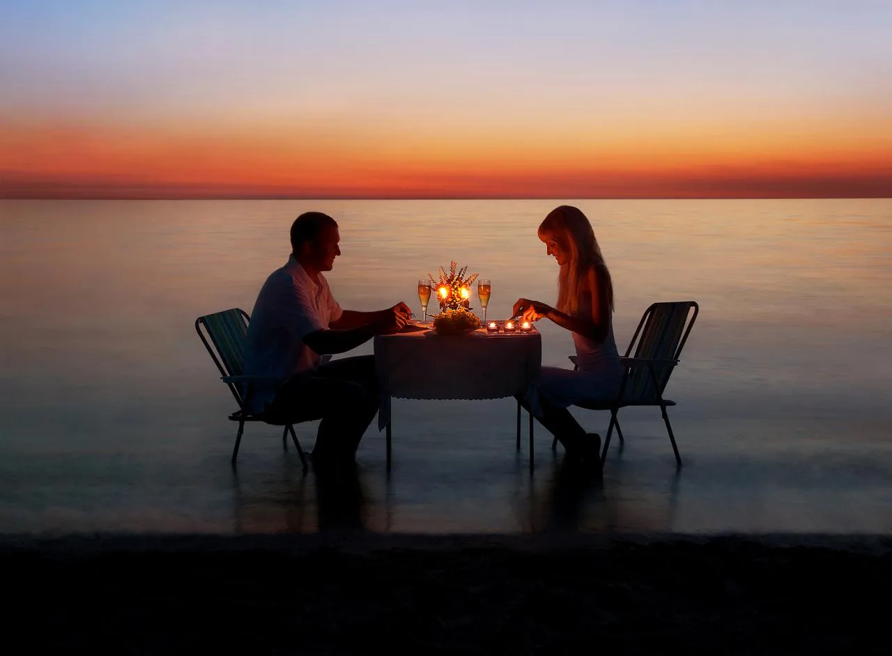 Romantic Candlelight Dinner by the Sea in La Digue