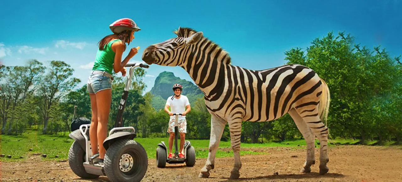 Segway at Casela park Mauritius