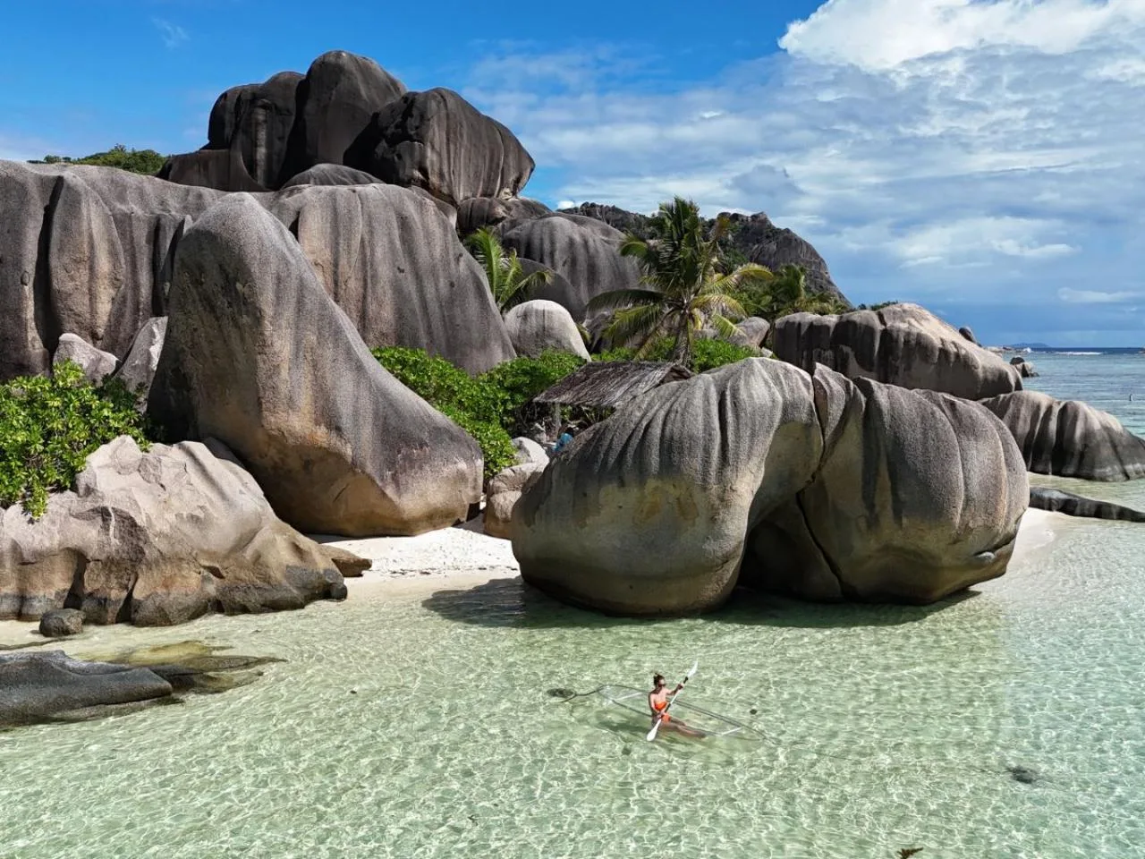 1-hour Anse Source D'argent beach Drone Photoshoot