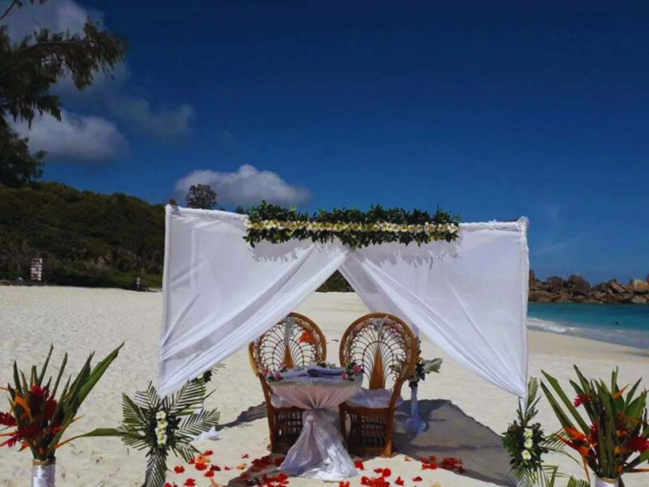 Beach Wedding at Grand Anse in La Digue