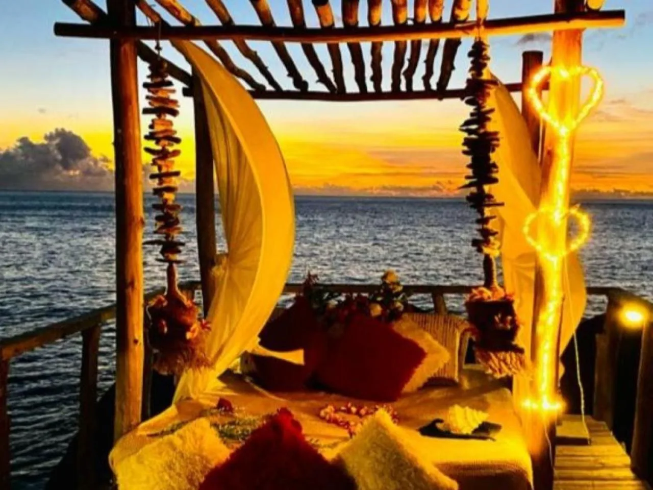 Cena a la Luz de las Velas con Mariscos