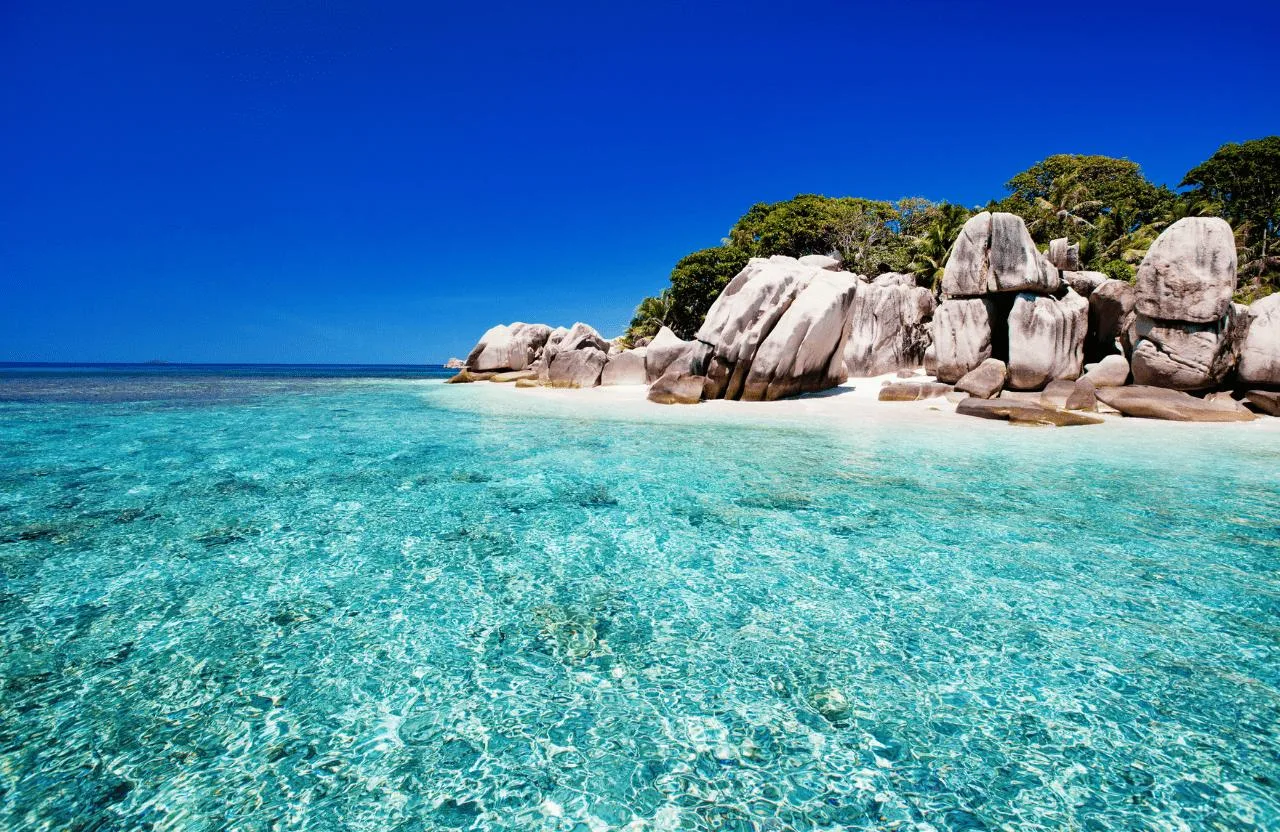 Excursion en bateau inoubliable d'une journée complète : îles Coco, Félicité et La Digue